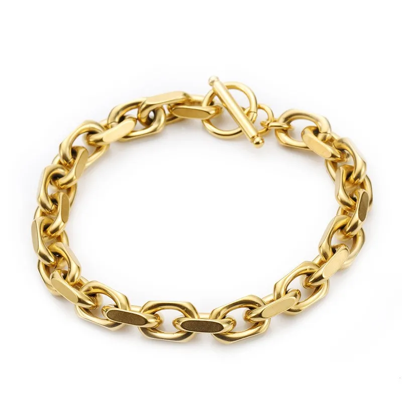 Trendy Stainless Steel Bracelet for Men - Golden, Silver, and Black Strap Bangles
Trendy Stainless Steel Bracelet for Men - Golden, Silver, and Black Strap Bangles
