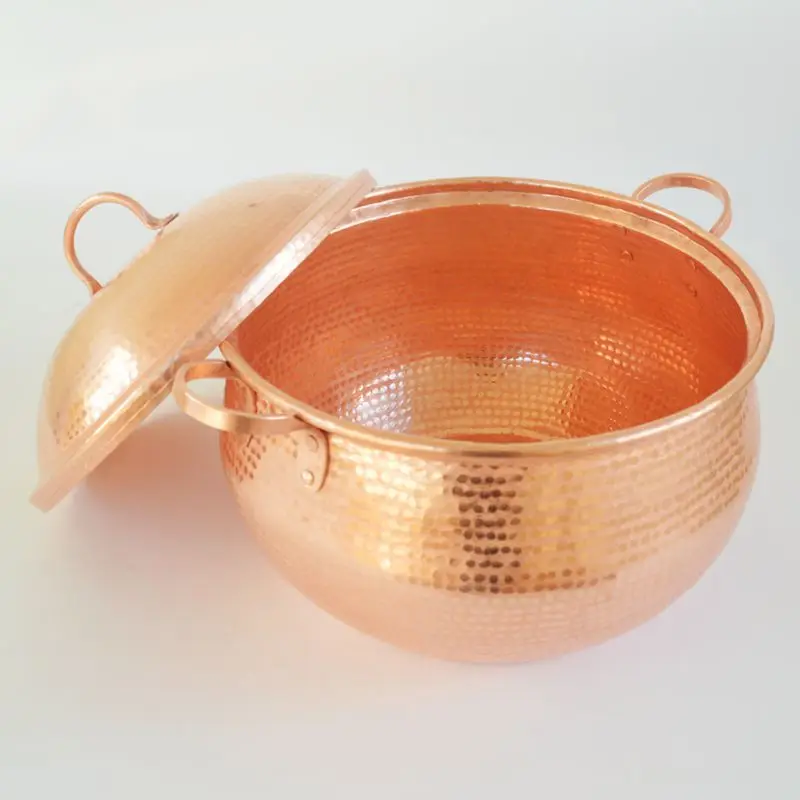 Pure Copper Pot Thick Handmade Large Capacity Boiled Rice Potato Hot Pot for Big Family Restaurant Use
Pure Copper Pot Thick Handmade Large Capacity Boiled Rice Potato Hot Pot for Big Family Restaurant Use