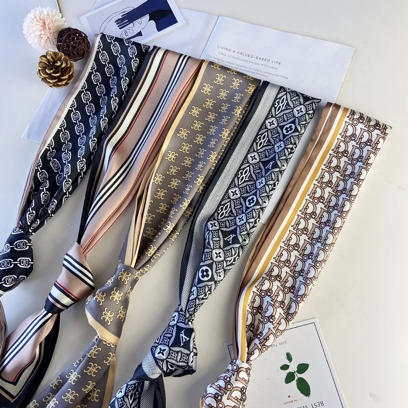 2022 Hot Style Strip Scarves Strip Silk Scarf Decorative Tied Bag Hair Ribbon Scarf For Female
2022 Hot Style Strip Scarves Strip Silk Scarf Decorative Tied Bag Hair Ribbon Scarf For Female