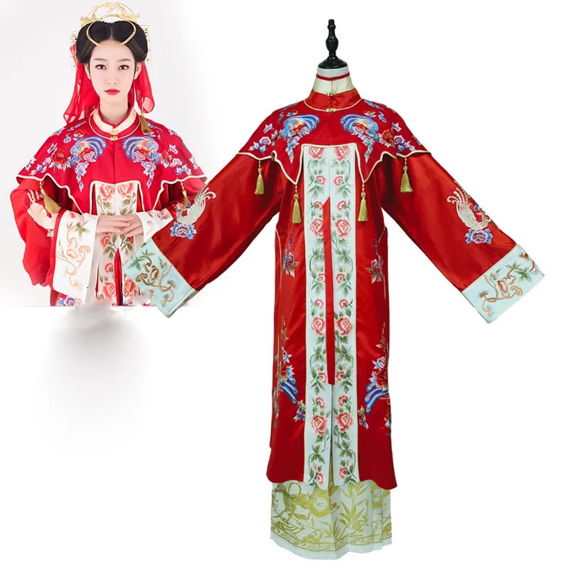 Ten Miles of Wedding Dowry Ming Dynasty High Quality Original Reproducing Su Embroidery Costume Customized Bride Wedding Hanfu
Ten Miles of Wedding Dowry Ming Dynasty High Quality Original Reproducing Su Embroidery Costume Customized Bride Wedding Hanfu