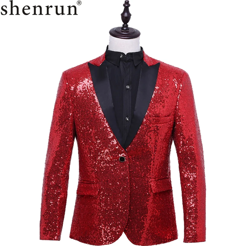 Shenrun Men Slim Fit Jacket Fashion Sequin Skinny Blazer Men Stage Wedding Jacket Costume Singer Single Breasted
Shenrun Men Slim Fit Jacket Fashion Sequin Skinny Blazer Men Stage Wedding Jacket Costume Singer Single Breasted