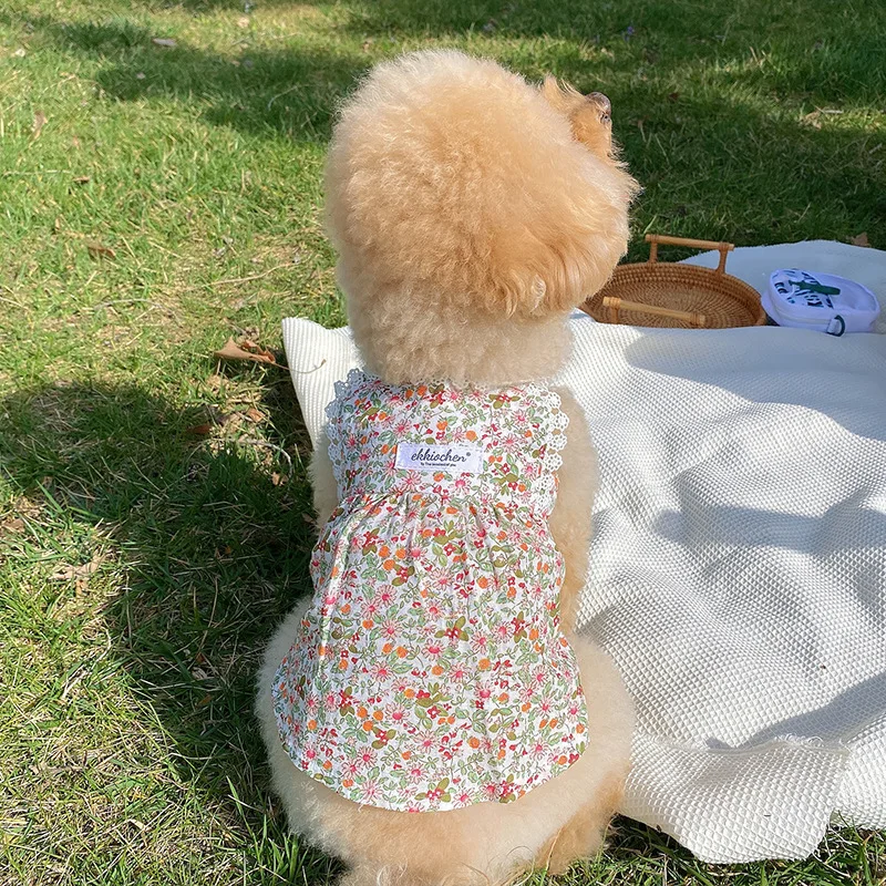 Floral Dress Pet Dog Clothes Fashion Breathable Thin Cute Cotton Dog Dress Teddy Bichon Spring Summer Floral Skirt
Floral Dress Pet Dog Clothes Fashion Breathable Thin Cute Cotton Dog Dress Teddy Bichon Spring Summer Floral Skirt