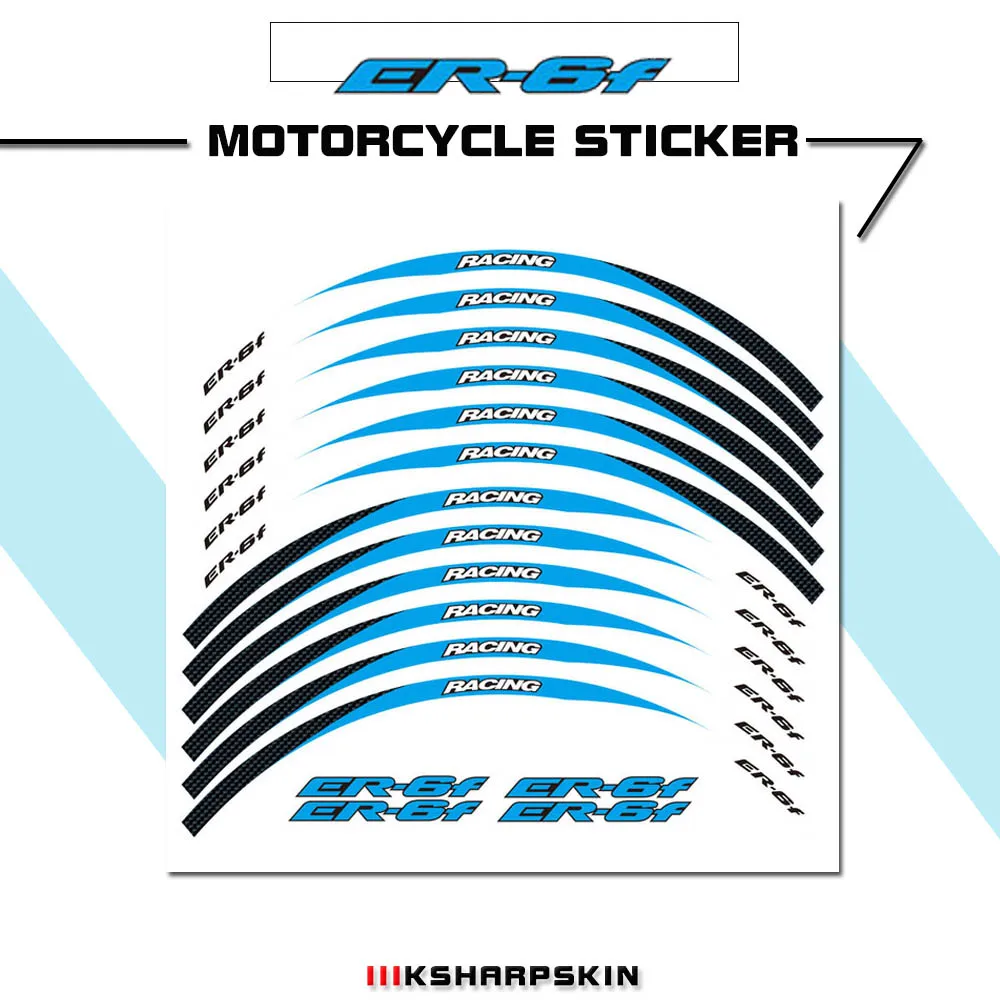 12 pieces of motorcycle wheel reflective color stickers waterproof and sunscreen suitable for Kawasaki ER-6F
12 pieces of motorcycle wheel reflective color stickers waterproof and sunscreen suitable for Kawasaki ER-6F