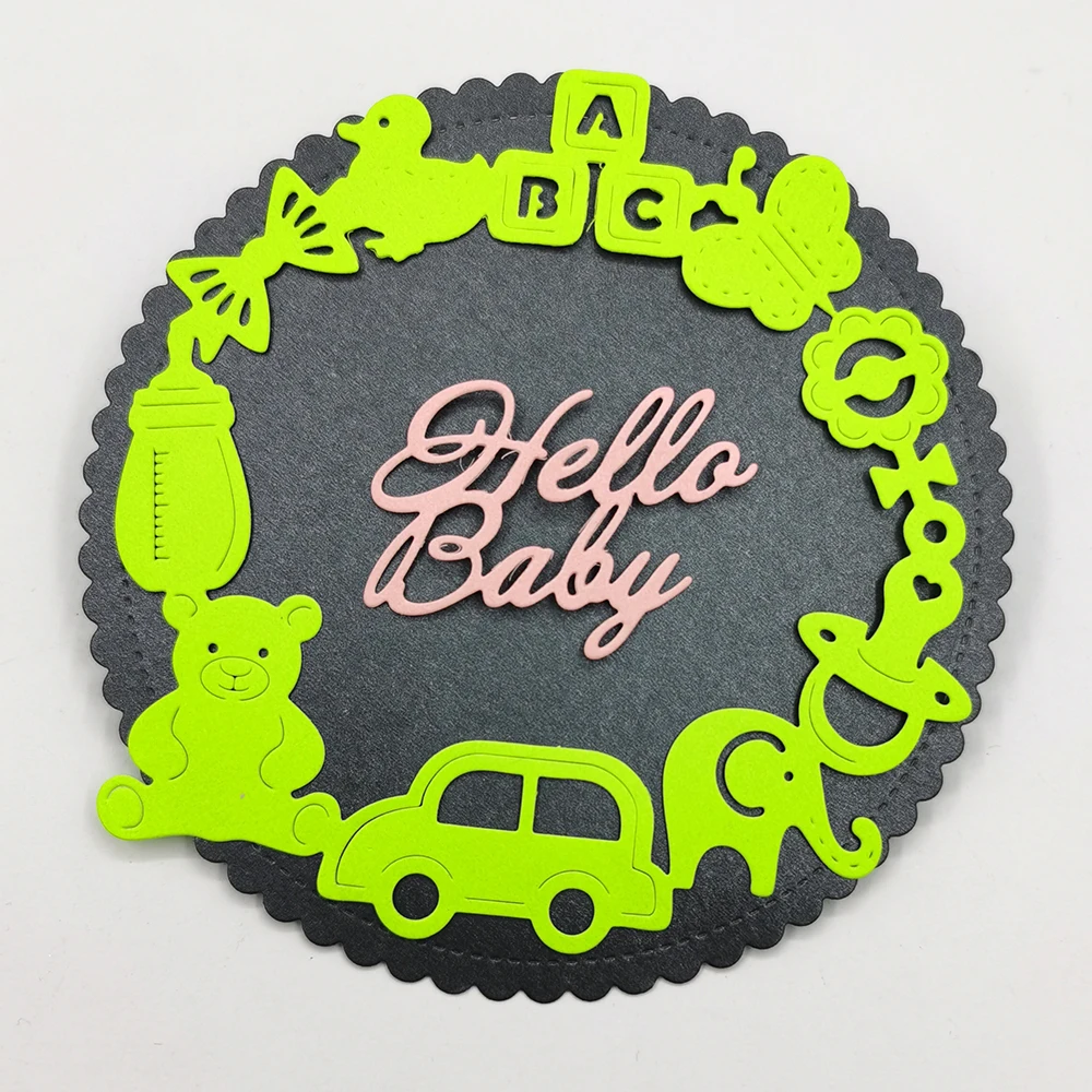 Hello Baby Metal Cutting Dies Scrapbooking Embossing Folder For Card Making Craft Clear Stamps and Slimline Die Cut Mold
Hello Baby Metal Cutting Dies Scrapbooking Embossing Folder For Card Making Craft Clear Stamps and Slimline Die Cut Mold