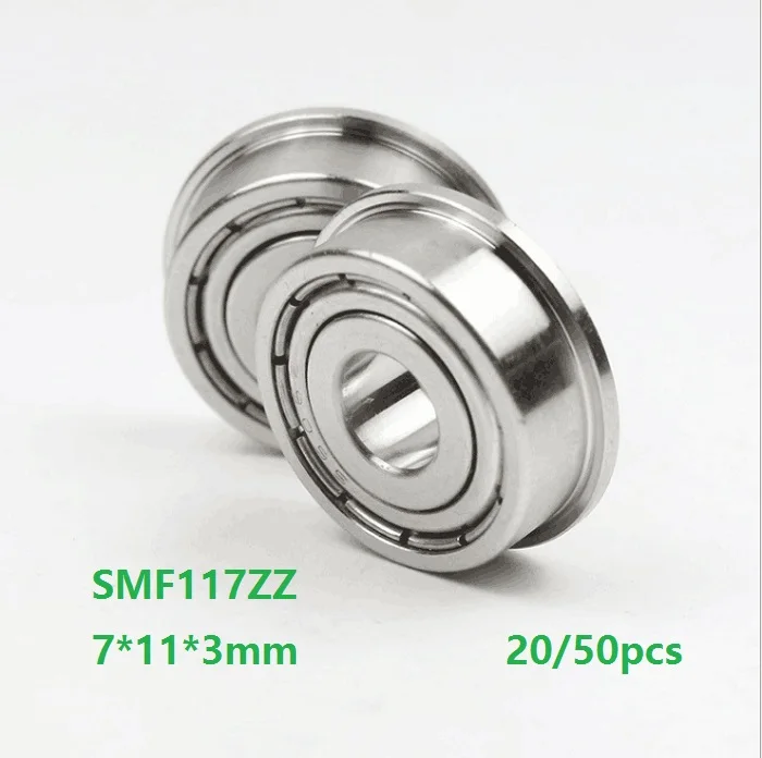 20pcs/50pcs SMF117ZZ 7x11x3mm Mini Flange Bearings Stainless steel bearings Miniature Deep groove Ball Bearing 7*11*3mm
20pcs/50pcs SMF117ZZ 7x11x3mm Mini Flange Bearings Stainless steel bearings Miniature Deep groove Ball Bearing 7*11*3mm