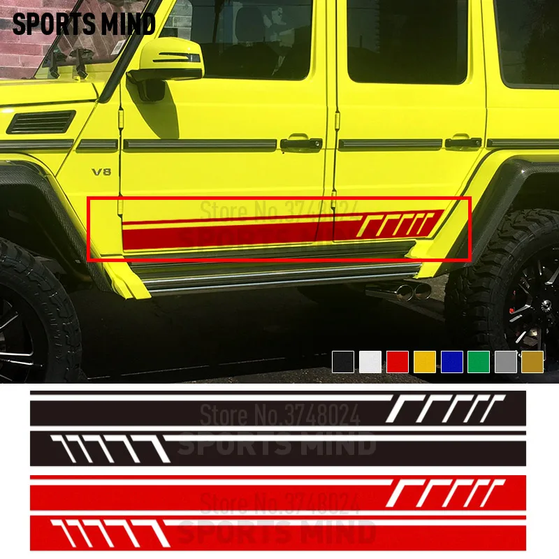 1 Pair Vinyl Car-Styling For Mercedes Benz W463 G-class G63 G500 Accessories Graphics Decals Stripes Car Sticker Decal
1 Pair Vinyl Car-Styling For Mercedes Benz W463 G-class G63 G500 Accessories Graphics Decals Stripes Car Sticker Decal
