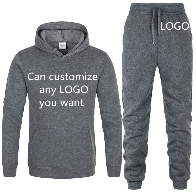 Spring Autumn Men's Hoodie Custom LOGO Men's Hoodie high quality Cotton Solid color Men's Hoodie Sportswear+sports pants 2pcs
Spring Autumn Men's Hoodie Custom LOGO Men's Hoodie high quality Cotton Solid color Men's Hoodie Sportswear+sports pants 2pcs