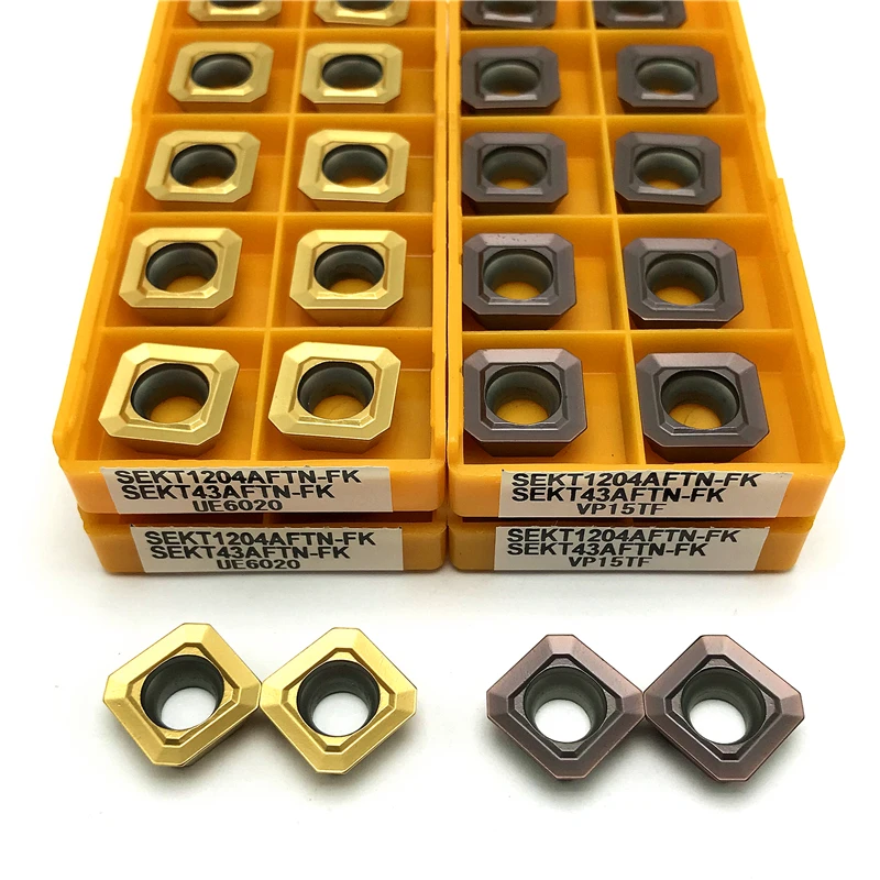 SEKT1204AFTN-FK VP15TF / UE6020 high quality MillingTurning tool Carbide insert CNC tool SEKT 1204 lathe tool Turning insert
SEKT1204AFTN-FK VP15TF / UE6020 high quality MillingTurning tool Carbide insert CNC tool SEKT 1204 lathe tool Turning insert