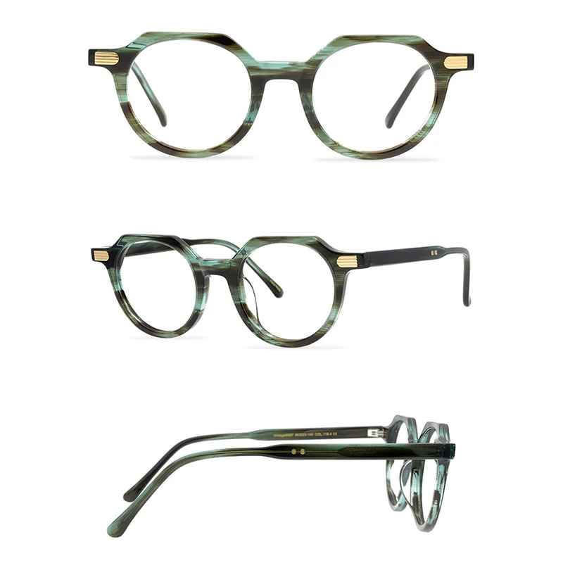 Belight Optical Colorful Green Fancy Vintage Retro Acetate Irregular Shape Design Spectacle Frame Precription Lens 9557
Belight Optical Colorful Green Fancy Vintage Retro Acetate Irregular Shape Design Spectacle Frame Precription Lens 9557