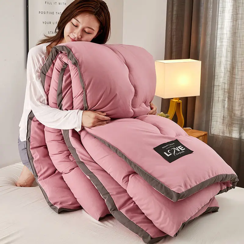 NN New Design Winter Thicken Warm Quilt Blanket King Queen Sizes Bed Cover Bedding Pure Color Style Comforter Home Hotel Duvets
NN New Design Winter Thicken Warm Quilt Blanket King Queen Sizes Bed Cover Bedding Pure Color Style Comforter Home Hotel Duvets