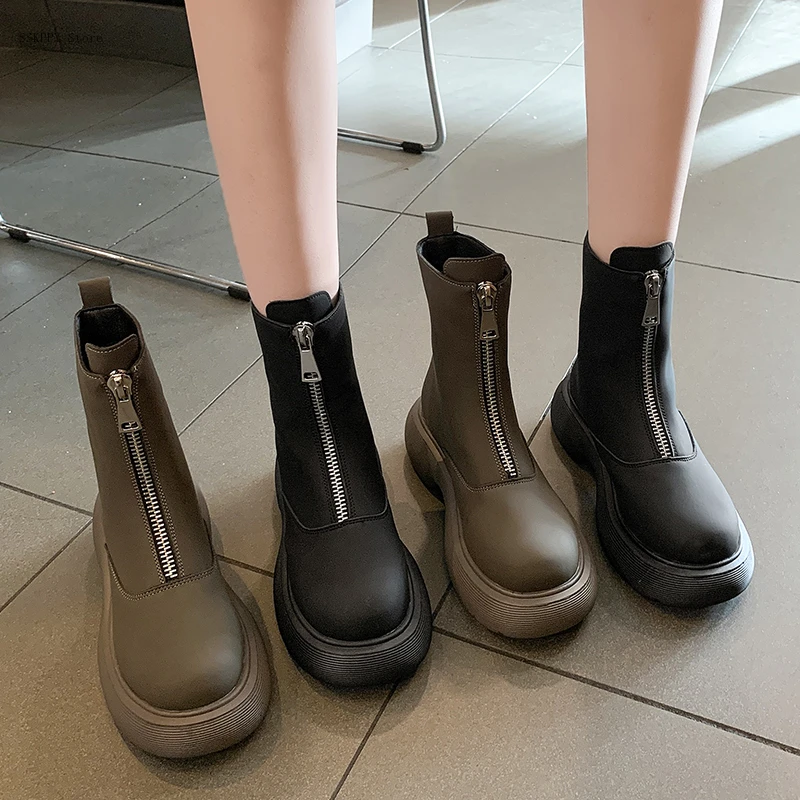 short Boots Women's 2022 Spring and Autumn New Fashion All-match British Style Flat Round Comfortable Single Boots for Women
short Boots Women's 2022 Spring and Autumn New Fashion All-match British Style Flat Round Comfortable Single Boots for Women