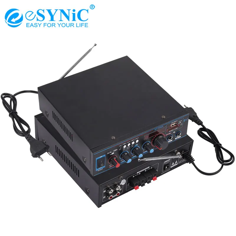 ESYNiC 800 Вт HIFI Цифровой Bluetooth-совместимый стерео аудио усилитель для FM SD Радио Mic автомобильный домашний аудио усилитель для iPhone Android
ESYNiC 800 Вт HIFI Цифровой Bluetooth-совместимый стерео аудио усилитель для FM SD Радио Mic автомобильный домашний аудио усилитель для iPhone Android