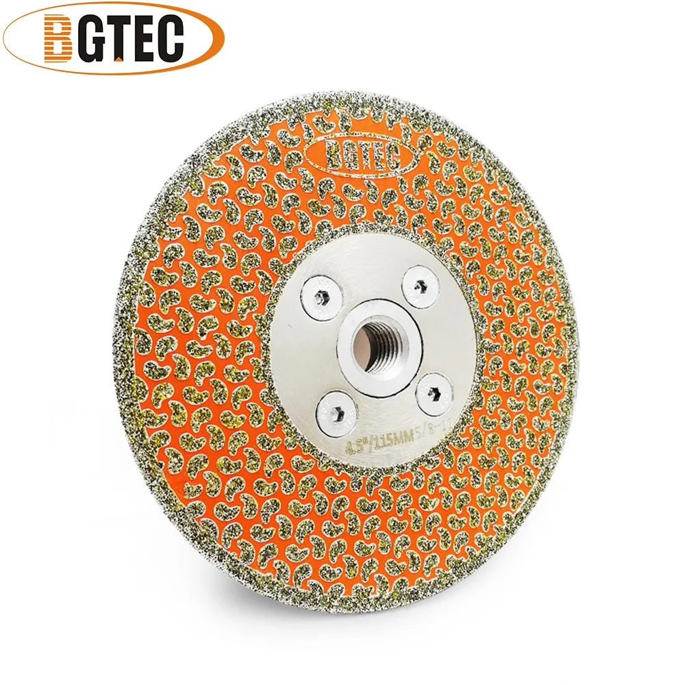 BGTEC 5/8 "гальванический алмазный режущий и шлифовальный диск-11 фланец с односторонним покрытием 115 мм алмазные лезвия гранит мрамор
BGTEC 5/8 "гальванический алмазный режущий и шлифовальный диск-11 фланец с односторонним покрытием 115 мм алмазные лезвия гранит мрамор