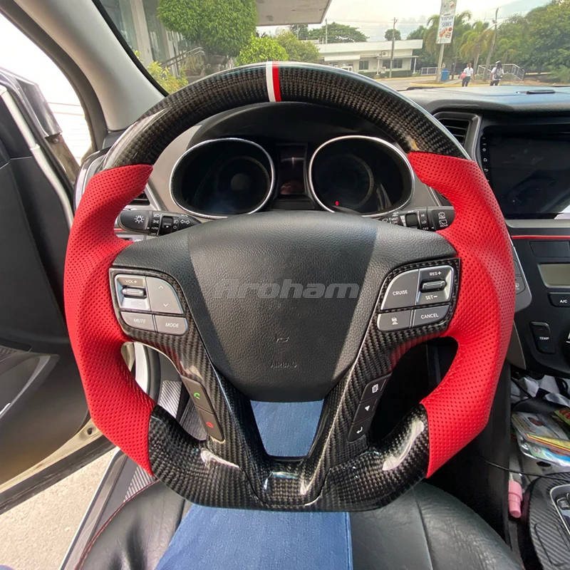 Cuatomized Leather Carbon Fiber Racing Steering Wheel For Hyundai ix45 2013 2014 2015 2016 Santa Fe 2013-2018
Cuatomized Leather Carbon Fiber Racing Steering Wheel For Hyundai ix45 2013 2014 2015 2016 Santa Fe 2013-2018