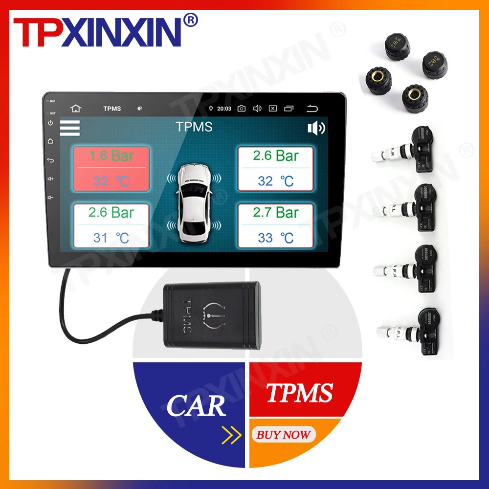 Smart Car TPMS Internal and External Tyre Pressure Monitoring System Auto Security Alarm for universal For Toyota Nissan Ford
Smart Car TPMS Internal and External Tyre Pressure Monitoring System Auto Security Alarm for universal For Toyota Nissan Ford