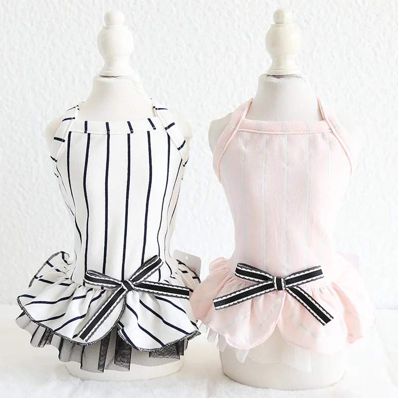 Lace Striped Bow Baseball Style Dog Dress Pet Products Summer Cotton Clothing For Dogs Cat Chihuahua Teddy Pet Puppy Dog Clothes
Lace Striped Bow Baseball Style Dog Dress Pet Products Summer Cotton Clothing For Dogs Cat Chihuahua Teddy Pet Puppy Dog Clothes