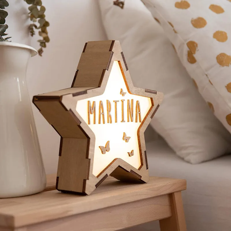 Customized Wood Star Night Light USB Name / Text Custom Lamps For Baby Christmas Wedding Gift Home Decor Decorative Lamp
Customized Wood Star Night Light USB Name / Text Custom Lamps For Baby Christmas Wedding Gift Home Decor Decorative Lamp