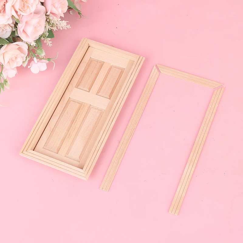 New Hot! 1/12 Scale Miniature 4 Panel Interior Wooden Door Unpainted DIY Dollhouse Furniture Dollhouse Accessories
New Hot! 1/12 Scale Miniature 4 Panel Interior Wooden Door Unpainted DIY Dollhouse Furniture Dollhouse Accessories
