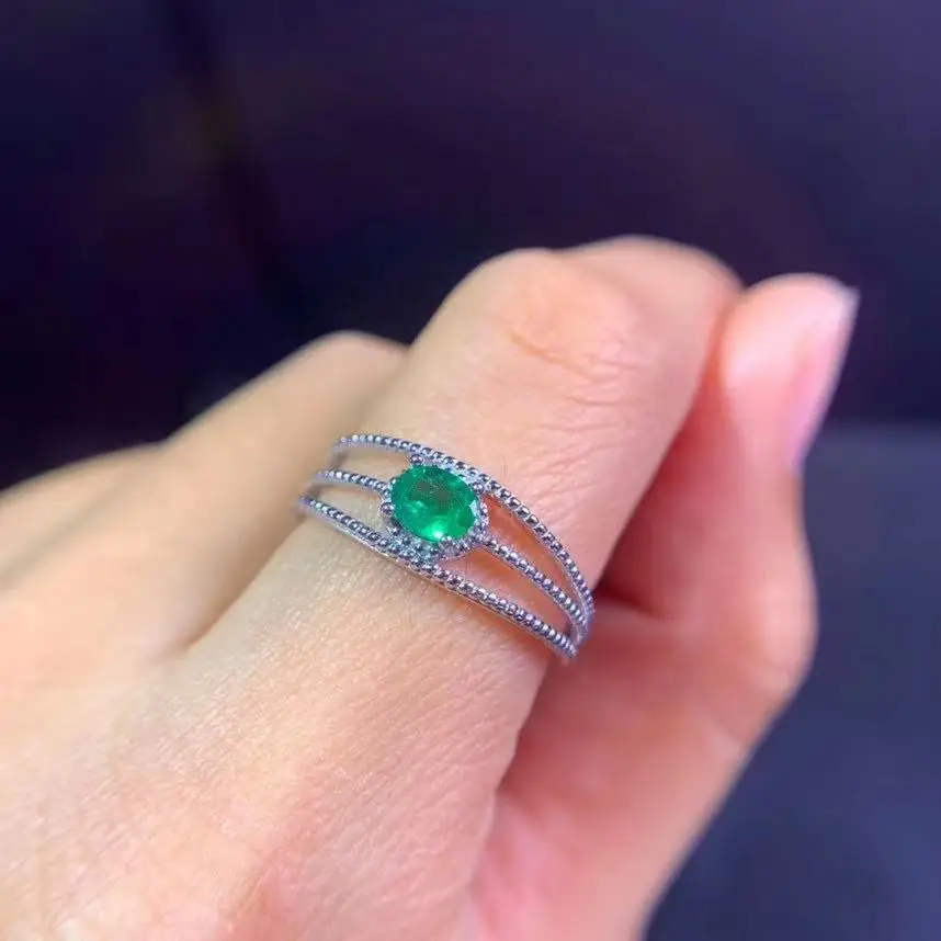 4*5 Natural Emerald Gemstone Flower Ring for Women Real 925 Sterling Silver Charm Fine Wedding Jewelry
4*5 Natural Emerald Gemstone Flower Ring for Women Real 925 Sterling Silver Charm Fine Wedding Jewelry