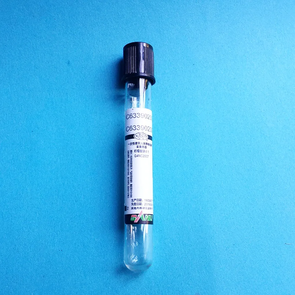 Sterile ESR Tube With Sodium Citrate 4:1 Disposable Vacuum Blood Collection Container For Blood Coagulation Black Lid 2ml 100pcs
Sterile ESR Tube With Sodium Citrate 4:1 Disposable Vacuum Blood Collection Container For Blood Coagulation Black Lid 2ml 100pcs
