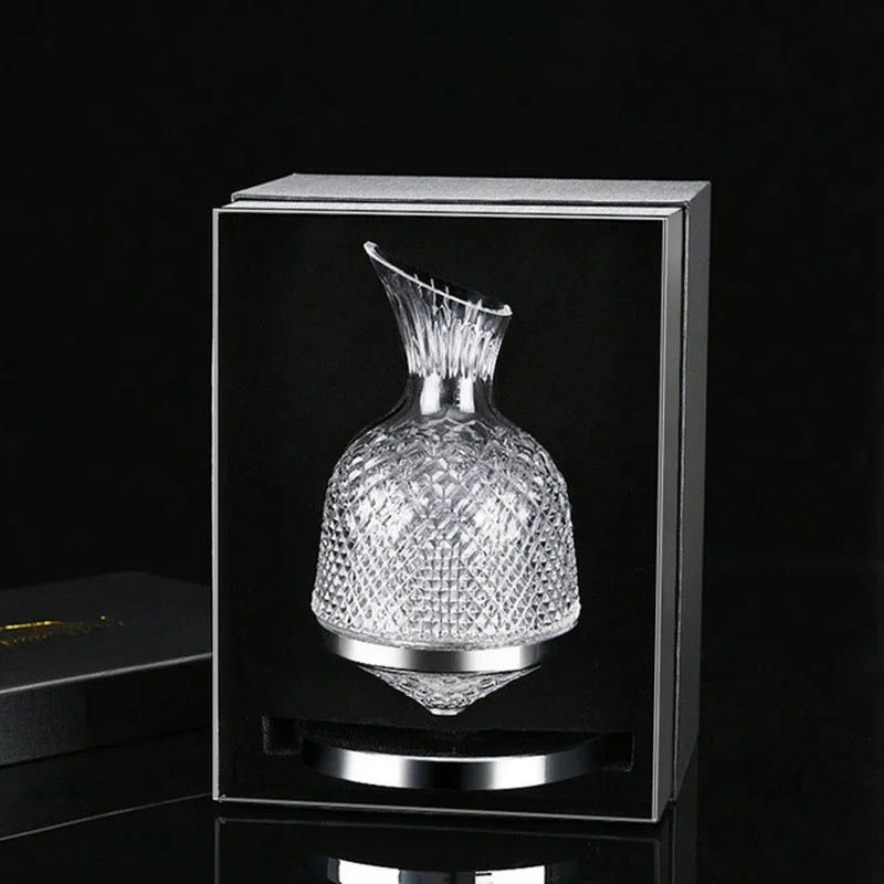 1500ml Wine Glass Fast Crystal Glass Rotating Decanter Household Tumbler Gyro Decanter
1500ml Wine Glass Fast Crystal Glass Rotating Decanter Household Tumbler Gyro Decanter