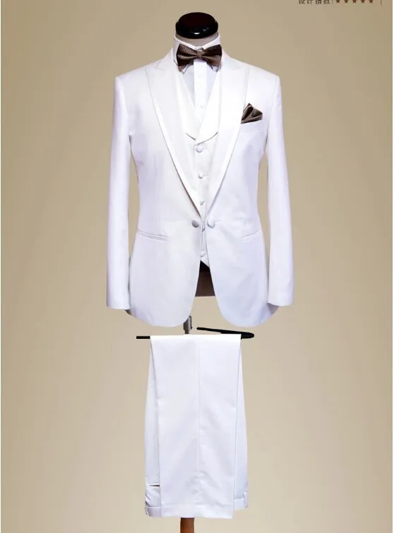 SZMANLIZI MALE COSTUMES White Suit For Men Custom Made Best Man Blazer Vest Pants 2022 Fashion Wedding Tuxedos Groomsmen Wear
SZMANLIZI MALE COSTUMES White Suit For Men Custom Made Best Man Blazer Vest Pants 2022 Fashion Wedding Tuxedos Groomsmen Wear