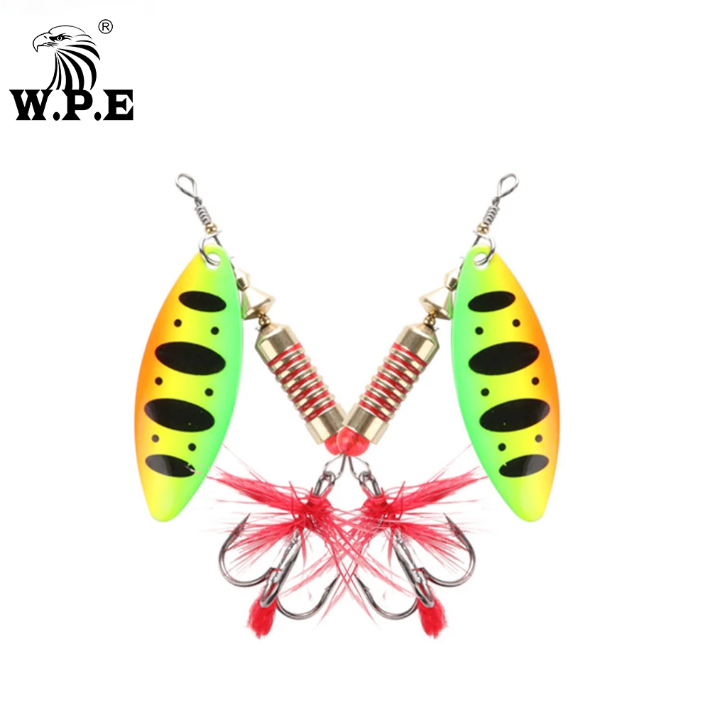 W.P.E New Spinner Lure 3pcs/lot 22 color 6.5g/10g/13.5g Hard Lure Spoon Fishing Lure with Treble Hook Metal Fishing Tackle Pesca
W.P.E New Spinner Lure 3pcs/lot 22 color 6.5g/10g/13.5g Hard Lure Spoon Fishing Lure with Treble Hook Metal Fishing Tackle Pesca