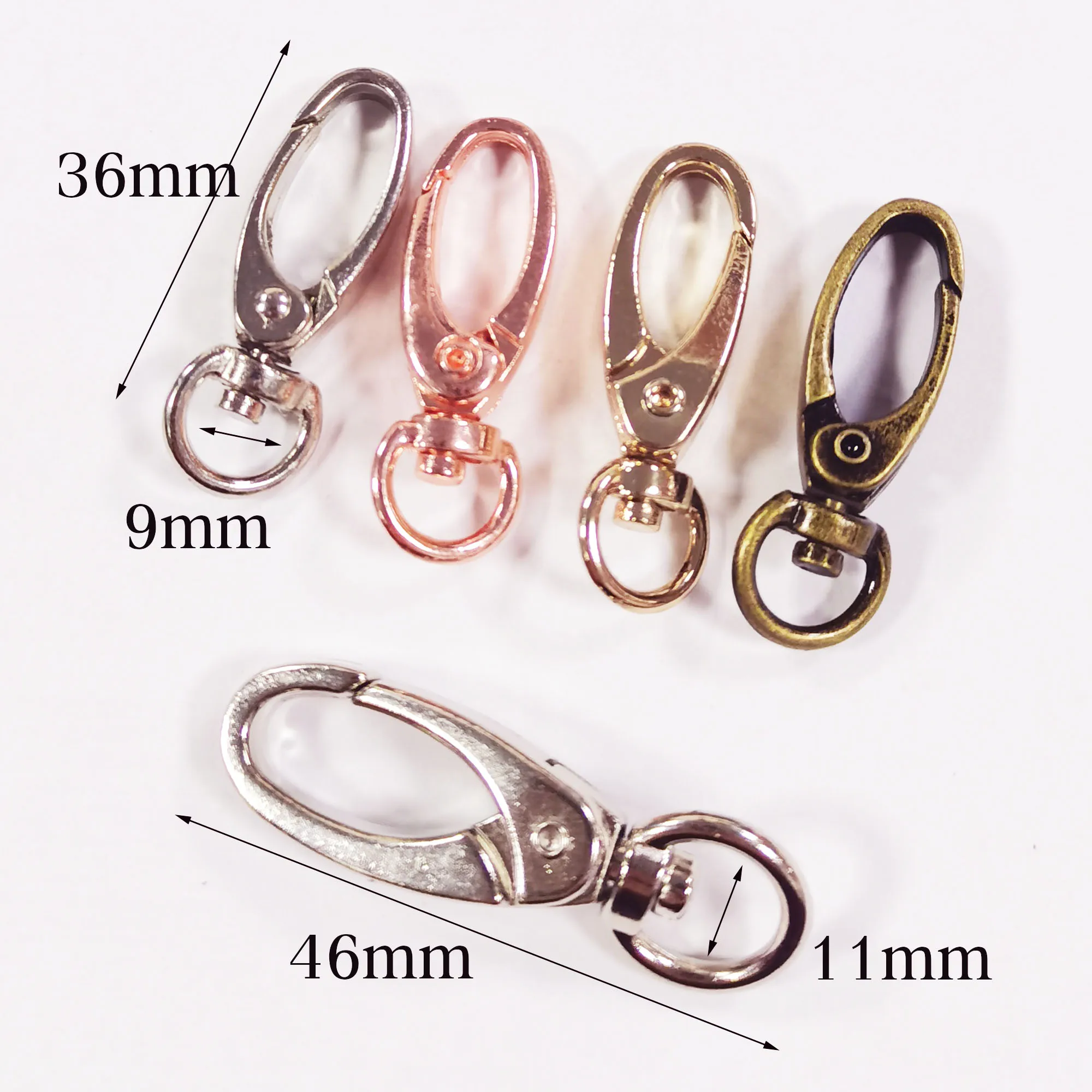 10 PCS Lobster Swivel Clasps,Rose Gold/Silver Hook Claws Carabiner Snap Buckle Gate Bag Purse Hook Purse Strap Handbag Snap
10 PCS Lobster Swivel Clasps,Rose Gold/Silver Hook Claws Carabiner Snap Buckle Gate Bag Purse Hook Purse Strap Handbag Snap