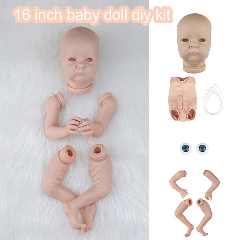 16 Inch Reborn Baby Doll Kit Soft Touch Vinyl Newborn Baby Doll DIY Blank Doll Kit Unpainted Unfinished Doll Parts Reborn Kit
16 Inch Reborn Baby Doll Kit Soft Touch Vinyl Newborn Baby Doll DIY Blank Doll Kit Unpainted Unfinished Doll Parts Reborn Kit