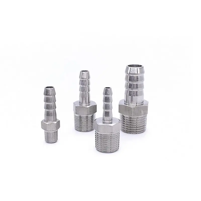 1/8'' - 2'' NPT Male Thread x Barb Hose Tail 304 Stainless Steel Water Pipe Fitting Reducer Pagoda Joint Coupling Connector
1/8'' - 2'' NPT Male Thread x Barb Hose Tail 304 Stainless Steel Water Pipe Fitting Reducer Pagoda Joint Coupling Connector