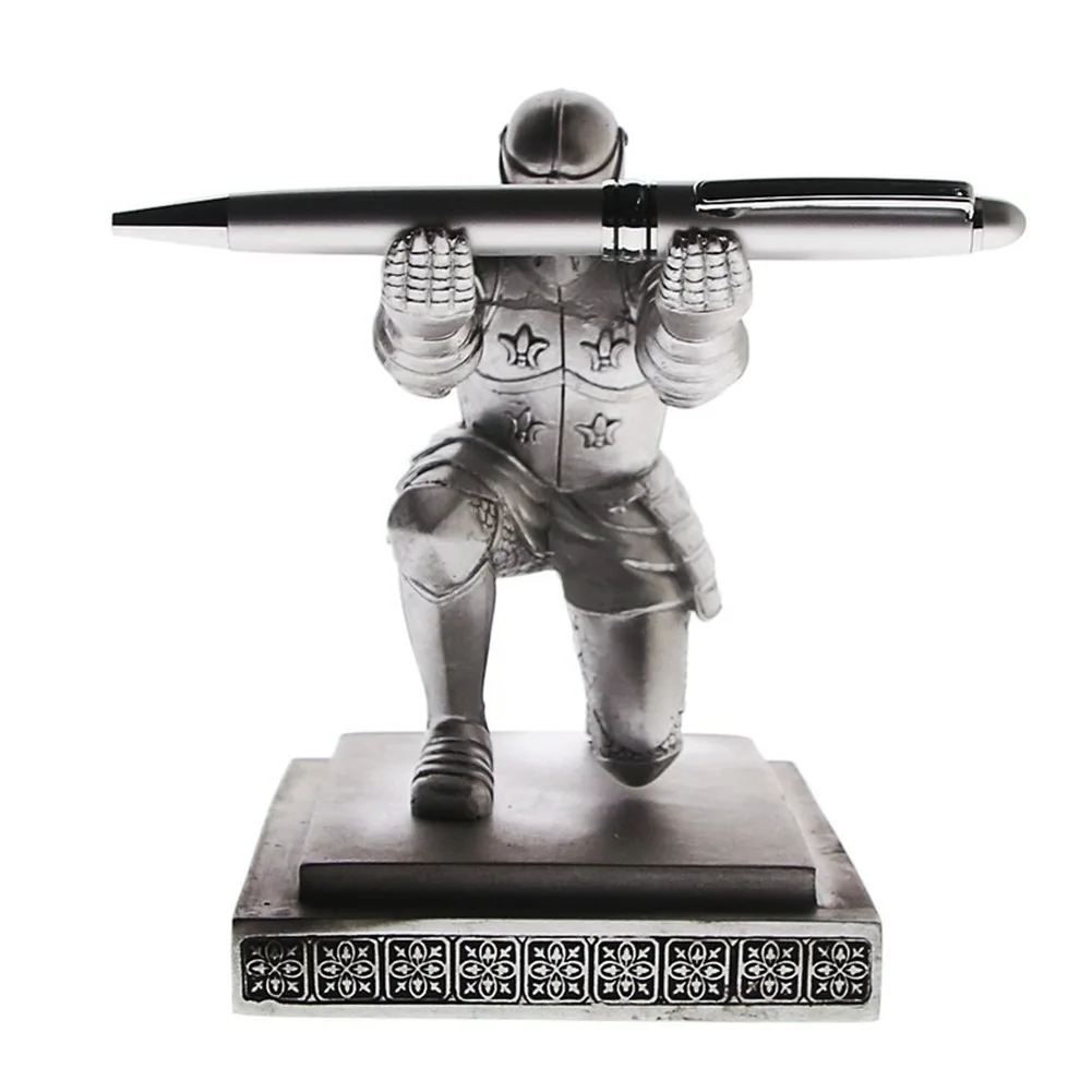 Medieval Cool Knight-Kneeling Pen Holder Stand, Desktop Decoration, Armor Soldier Statue, Statue for Office, Gift, 1 Pc Pack
Medieval Cool Knight-Kneeling Pen Holder Stand, Desktop Decoration, Armor Soldier Statue, Statue for Office, Gift, 1 Pc Pack