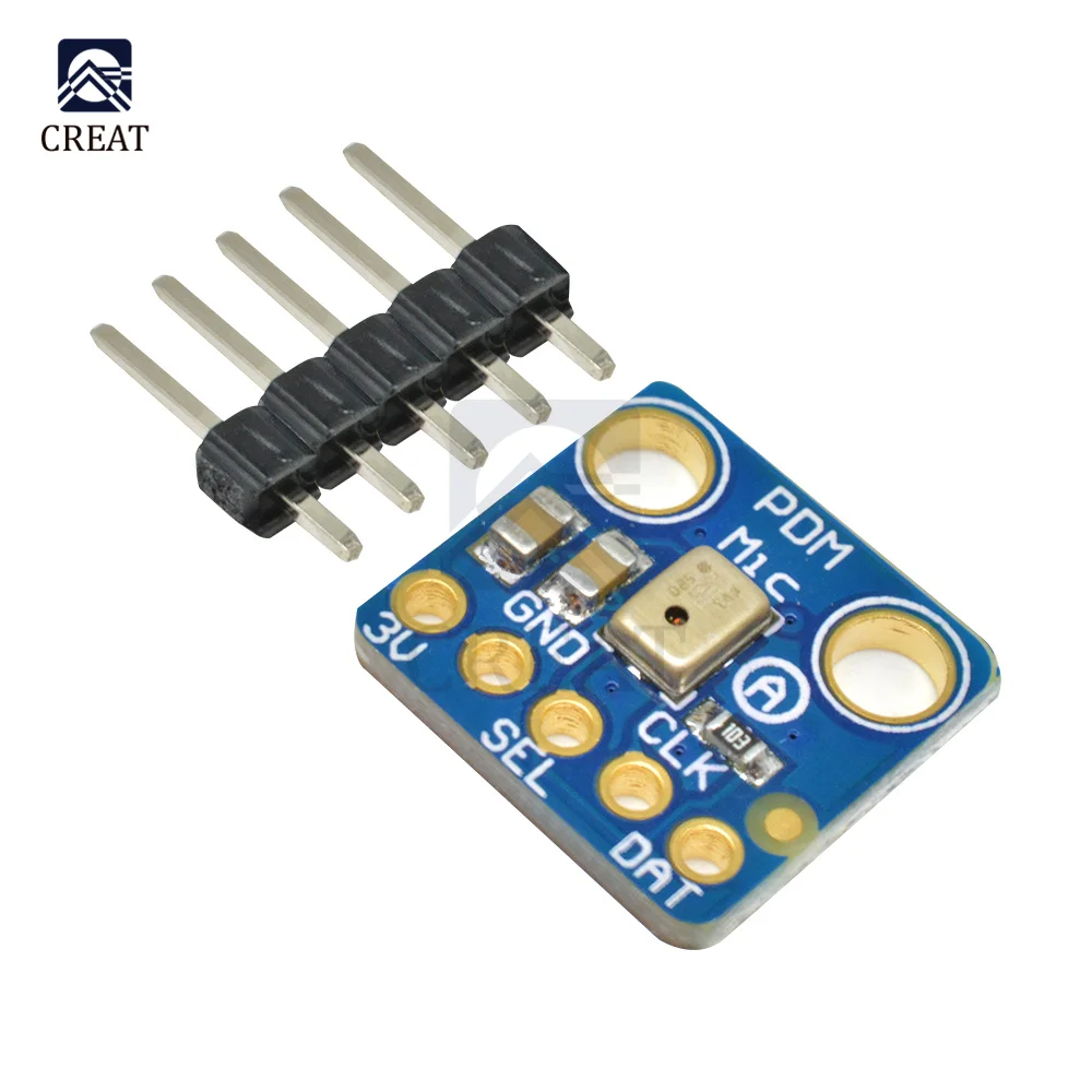 MP34DT01 PDM цифровой микрофонный модуль MEMS простой выход модуляции плотности импульса маленький всенаправленный микрофон
MP34DT01 PDM цифровой микрофонный модуль MEMS простой выход модуляции плотности импульса маленький всенаправленный микрофон