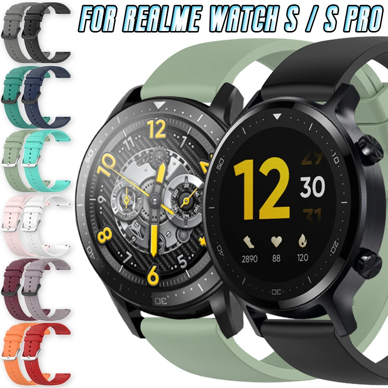 Силиконовый ремешок для смарт-часов Realme Watch S / S Pro, 22 мм, сменный ремешок, многоцветный быстросъемный спортивный браслет, аксессуары
Силиконовый ремешок для смарт-часов Realme Watch S / S Pro, 22 мм, сменный ремешок, многоцветный быстросъемный спортивный браслет, аксессуары