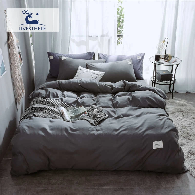 Liv-Esthete Luxury Dark Gray Bedding Set Soft Printed Duvet Cover Flat Sheet Double Queen King Bed Linen Bed Sheet As Gift
Liv-Esthete Luxury Dark Gray Bedding Set Soft Printed Duvet Cover Flat Sheet Double Queen King Bed Linen Bed Sheet As Gift