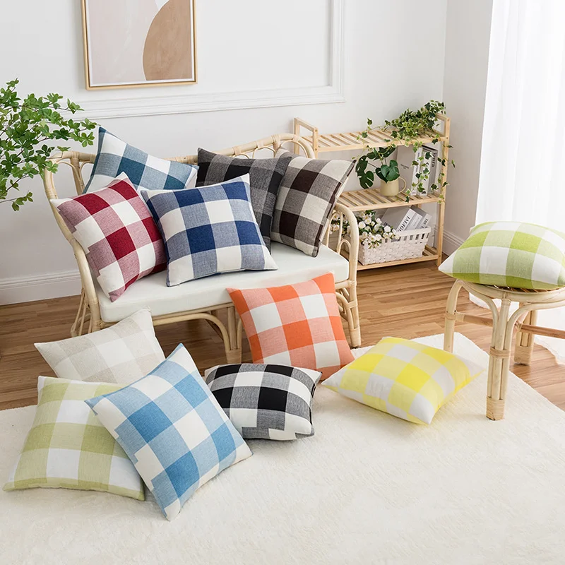 Nordic Style Linen Plaid Decorative Cushions Pillowcase Cushion Cover Throw Pillow Sofa Decoration Outdoors Pillowcove 40806
Nordic Style Linen Plaid Decorative Cushions Pillowcase Cushion Cover Throw Pillow Sofa Decoration Outdoors Pillowcove 40806