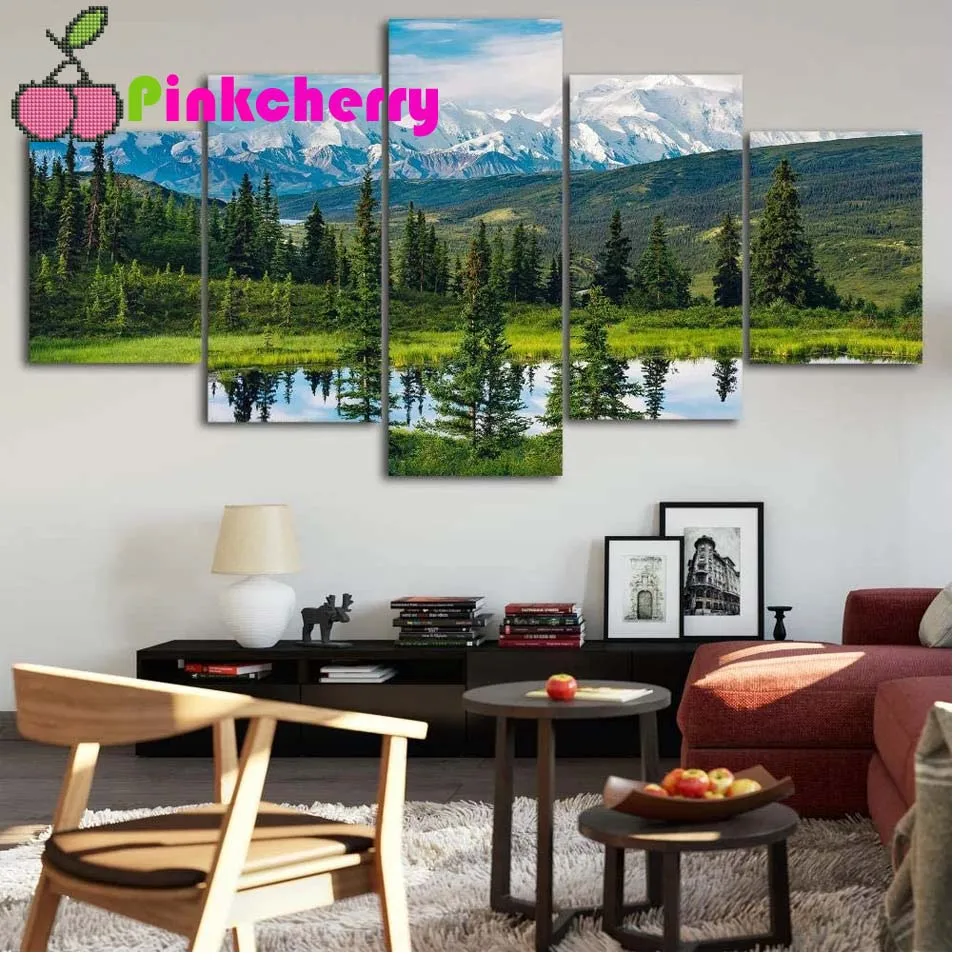 5 Pieces Diy Diamond Painting Green Forest Landscape Full Square/Round Mosaic embroidery abstraction home Art,Multi Panel k246
5 Pieces Diy Diamond Painting Green Forest Landscape Full Square/Round Mosaic embroidery abstraction home Art,Multi Panel k246