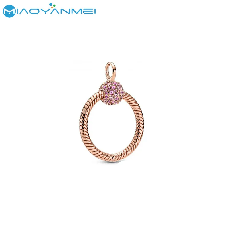 925 Sterling Silver Rose Gold Small O-Shaped Zircon Buckle Pendant 2020 Autumn New Fit Original Pandora Necklace Women DIY Charm
925 Sterling Silver Rose Gold Small O-Shaped Zircon Buckle Pendant 2020 Autumn New Fit Original Pandora Necklace Women DIY Charm