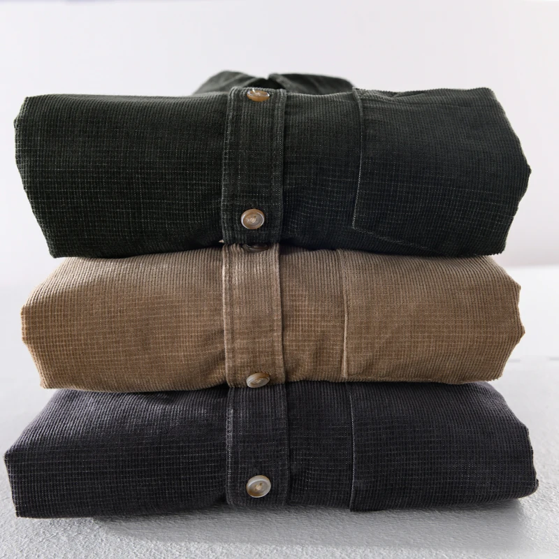 New Italy long sleeve solid corduroy shirt men fashion brand shirts for men trendy cotton shirt mens comfortable shirts male
New Italy long sleeve solid corduroy shirt men fashion brand shirts for men trendy cotton shirt mens comfortable shirts male