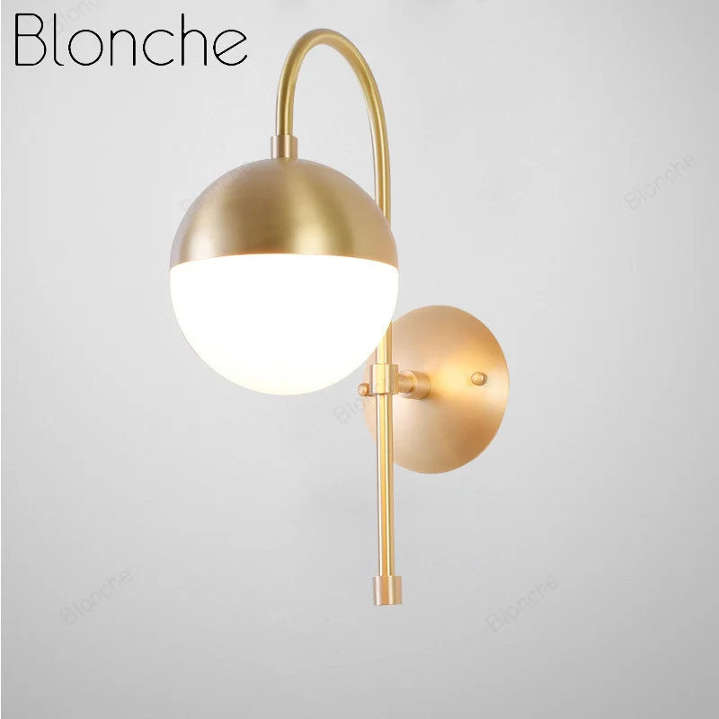 Nordic Modern Copper LED Wall Lamp Bathroom Mirror Front Lamp Bedside Lamp Glass Ball Wall Lamp Lamp Home Lighting Decoration
Nordic Modern Copper LED Wall Lamp Bathroom Mirror Front Lamp Bedside Lamp Glass Ball Wall Lamp Lamp Home Lighting Decoration