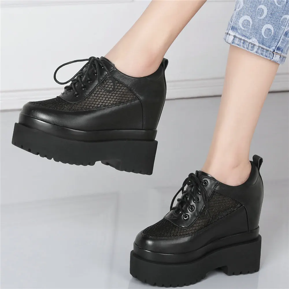 Summer Fashion Sneakers Women Genuine Leather Wedges High Heel Pumps Shoes Female Round Toe Platform Ankle Boots Casual Shoes
Summer Fashion Sneakers Women Genuine Leather Wedges High Heel Pumps Shoes Female Round Toe Platform Ankle Boots Casual Shoes