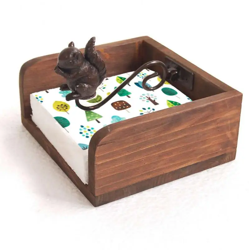 Napkin Holder Wood Flat Decorative Design With Weighted Animal Squirrel - For Home, Kitchen, Dining Table, Countertop, Outdoors,
Napkin Holder Wood Flat Decorative Design With Weighted Animal Squirrel - For Home, Kitchen, Dining Table, Countertop, Outdoors,