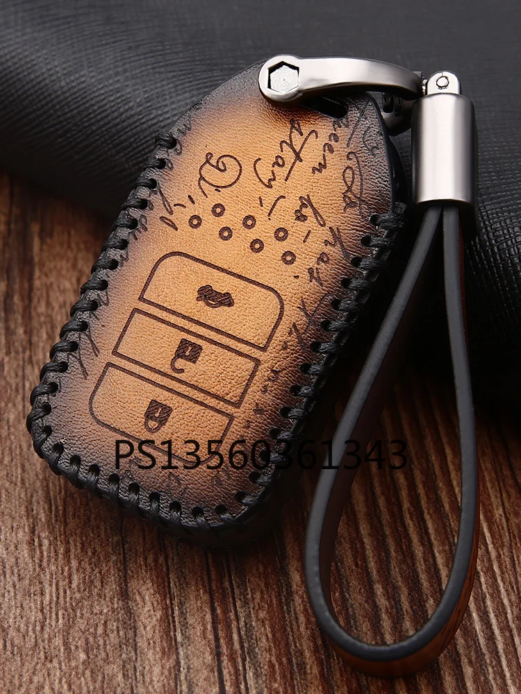 Suitable for Honda CR-V Civic X Accord HR-V XRV Crider Jade Avancier Jazz leather key case
Suitable for Honda CR-V Civic X Accord HR-V XRV Crider Jade Avancier Jazz leather key case