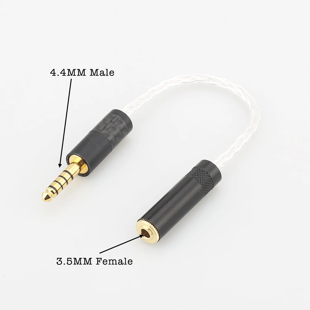 Audiocrast HC002 HIFI 4.4MM Balanced Headphone Adapter Audio Cable 4.4 to 3.5mm Female 3.5mm Female to 4.4mm Male HIfi Music
Audiocrast HC002 HIFI 4.4MM Balanced Headphone Adapter Audio Cable 4.4 to 3.5mm Female 3.5mm Female to 4.4mm Male HIfi Music
