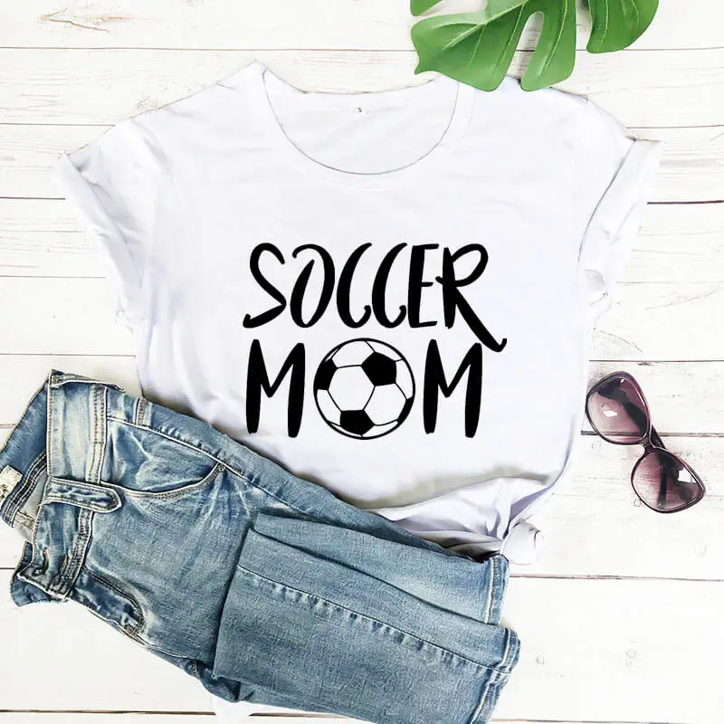 Soccer Mom 100%Cotton Mom Life T-Shirt Mother's day shirts Mother's day gift mom t shirt Cute Soccer Tee Sports Mom Shirts
Soccer Mom 100%Cotton Mom Life T-Shirt Mother's day shirts Mother's day gift mom t shirt Cute Soccer Tee Sports Mom Shirts