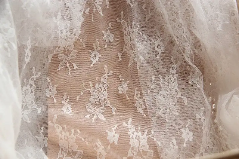 Off White/Beige/Black Floral Embroidered Tulle Lace Fabric Evening Dress Fabric 1 Yard
Off White/Beige/Black Floral Embroidered Tulle Lace Fabric Evening Dress Fabric 1 Yard