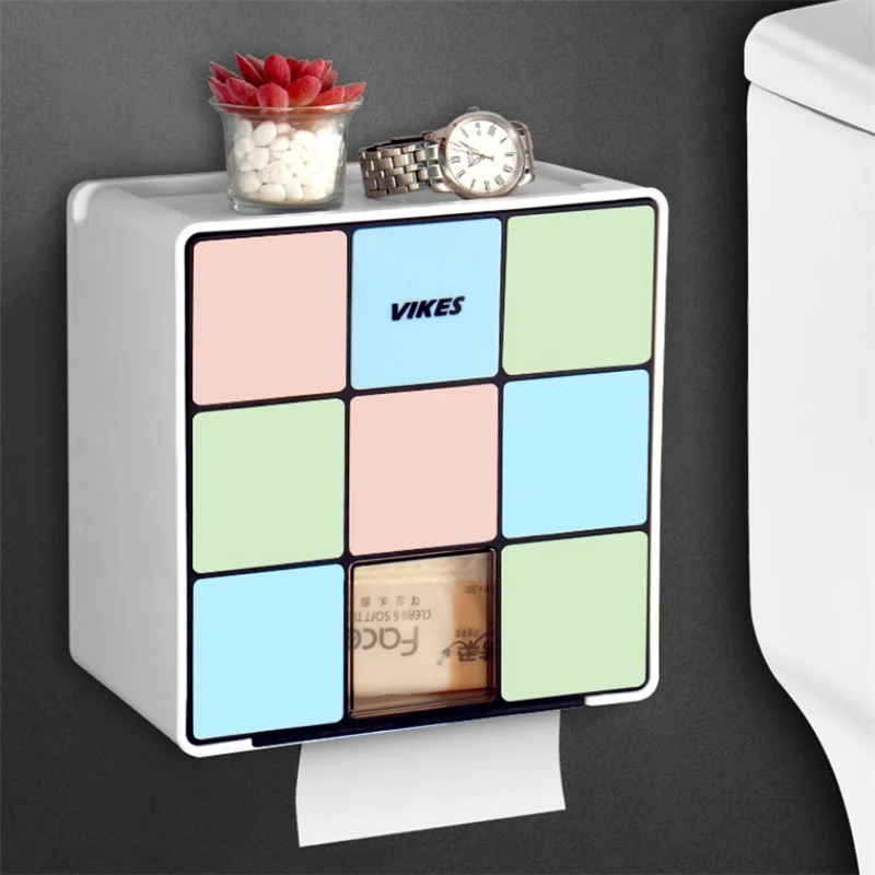 Toilet Tissue Box Waterproof Hole Free Creative Toilet Paper Extraction Wall Hanging Household Toilet Roll Paper Storage Rack
Toilet Tissue Box Waterproof Hole Free Creative Toilet Paper Extraction Wall Hanging Household Toilet Roll Paper Storage Rack