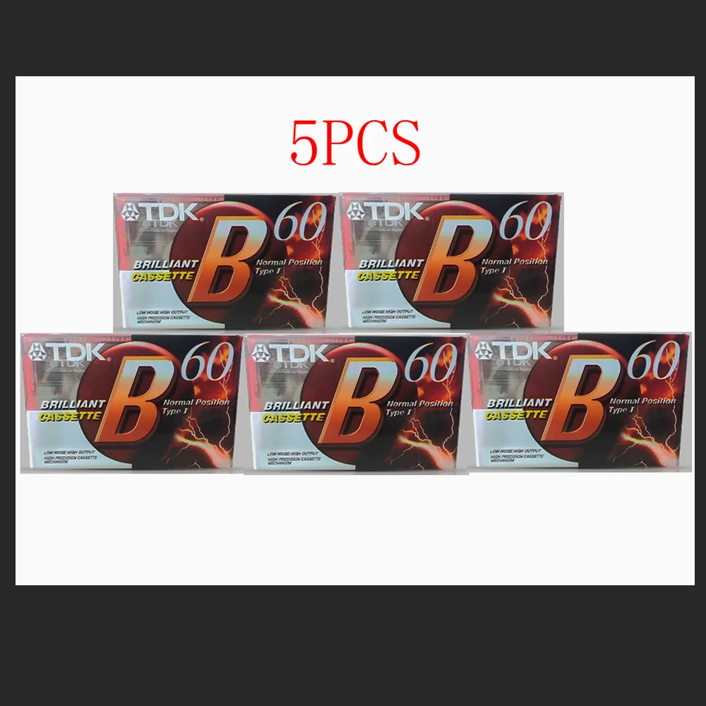 5pcs Standard Cassette Blank Tape Player Empty 60 Minutes Magnetic Audio Tape Recording For Speech Music Recording high qulity
5pcs Standard Cassette Blank Tape Player Empty 60 Minutes Magnetic Audio Tape Recording For Speech Music Recording high qulity