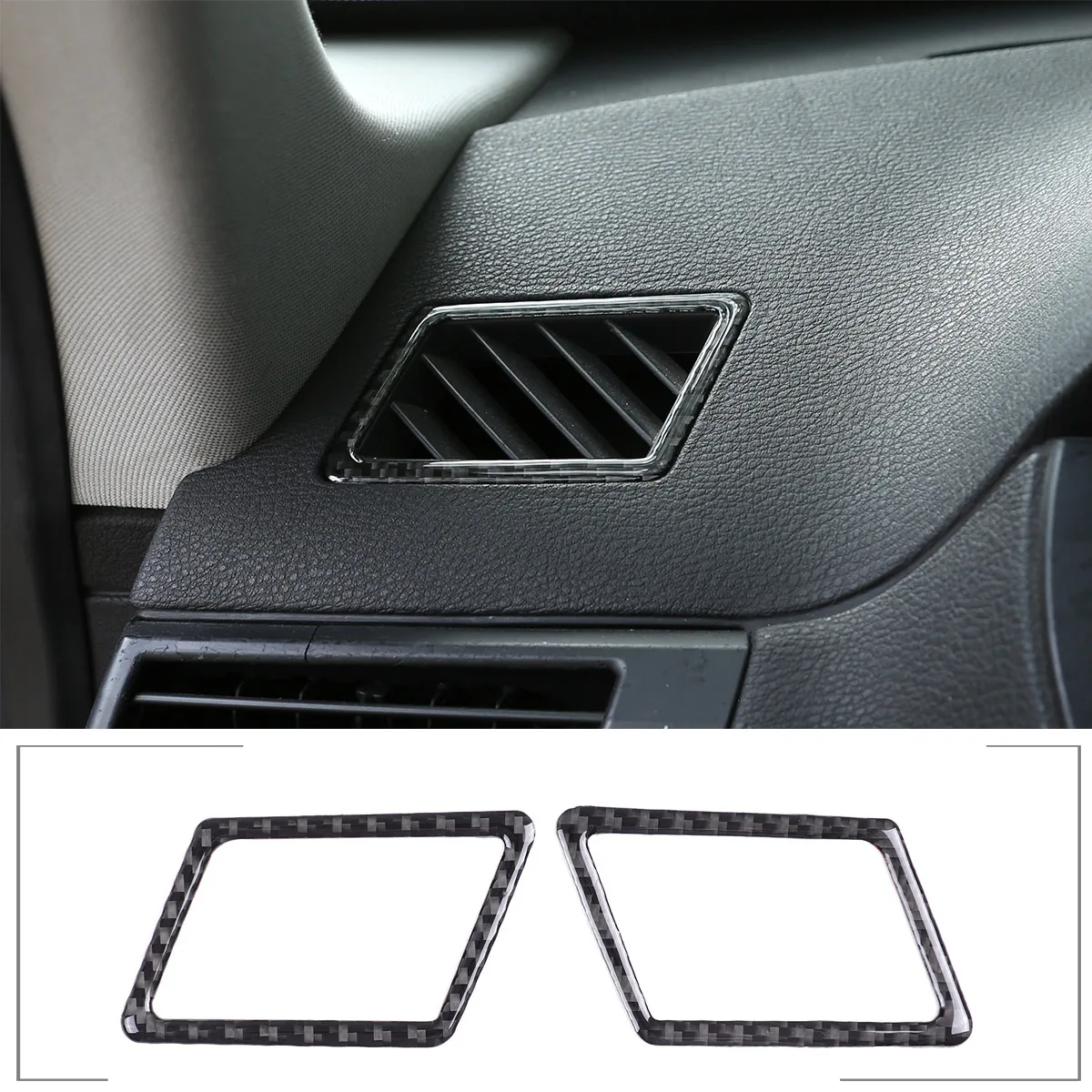 For BMW X3 E83 2006-2010 instrument panel air outlet sticker real carbon fiber (soft) 2-piece car interior accessories
For BMW X3 E83 2006-2010 instrument panel air outlet sticker real carbon fiber (soft) 2-piece car interior accessories