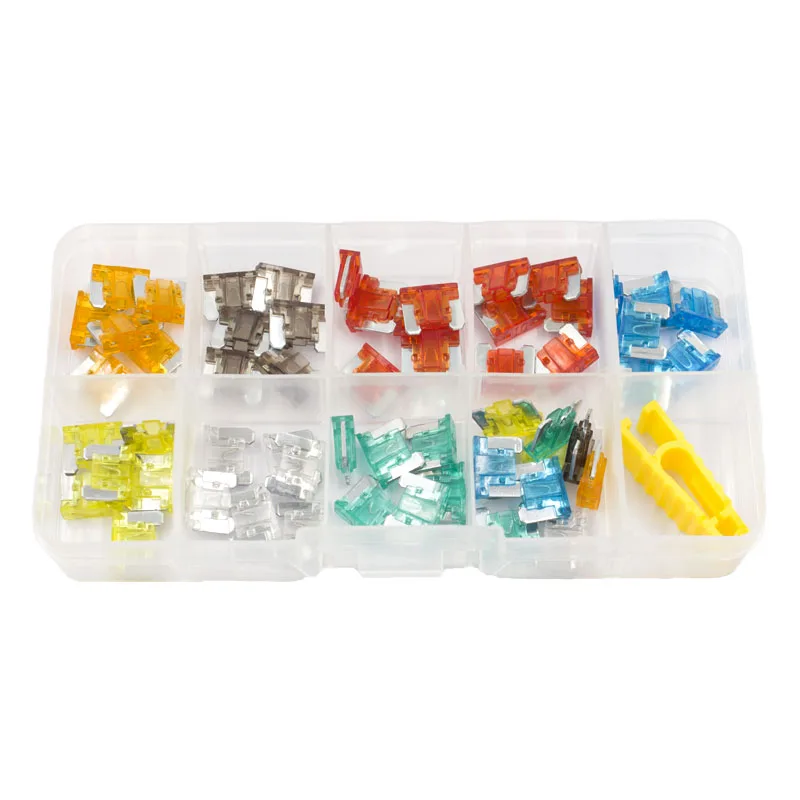 Mix Car Truck Boat Fuse Kit 5, 7.5, 10, 15, 20, 25, 30A Low-Profile Mini Blade Fuses
Mix Car Truck Boat Fuse Kit 5, 7.5, 10, 15, 20, 25, 30A Low-Profile Mini Blade Fuses