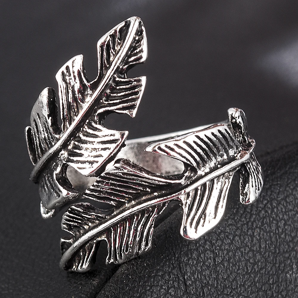 2020 NEW Fashion High Quality Fashion Women Men Antique Stainless Steel Feather Shape Ring Lover Rings Jewelry Gift
2020 NEW Fashion High Quality Fashion Women Men Antique Stainless Steel Feather Shape Ring Lover Rings Jewelry Gift